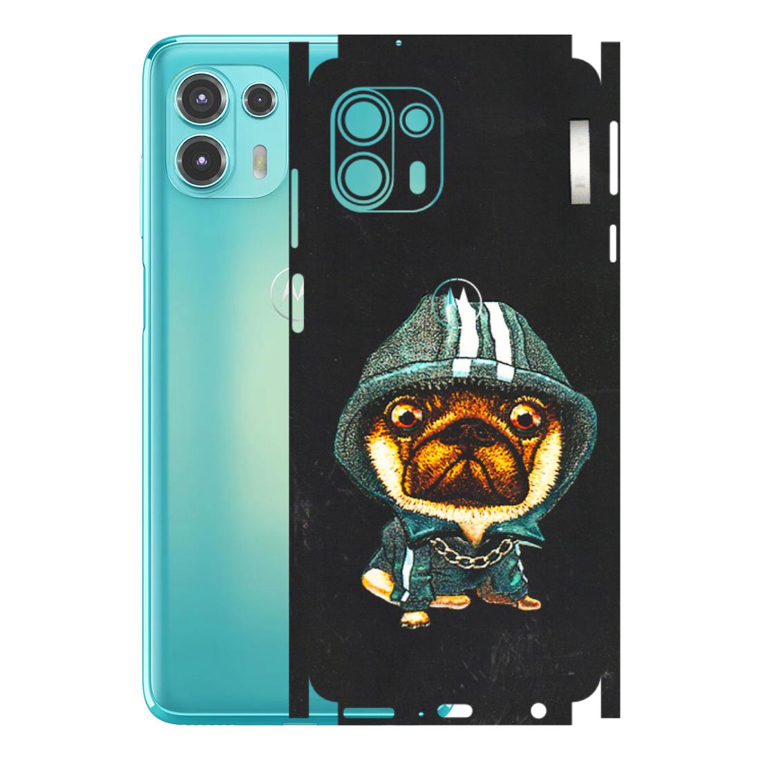 Motorola Phone Skins (All Models) - Puppy N Hoodie - 3D Embossed Finish (L-90) Motorola Moto Edge 20 Fusion