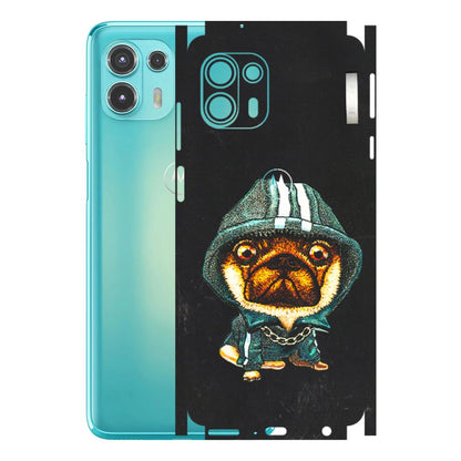 Motorola Phone Skins (All Models) - Puppy N Hoodie - 3D Embossed Finish (L-90) Motorola Moto Edge 20 Fusion
