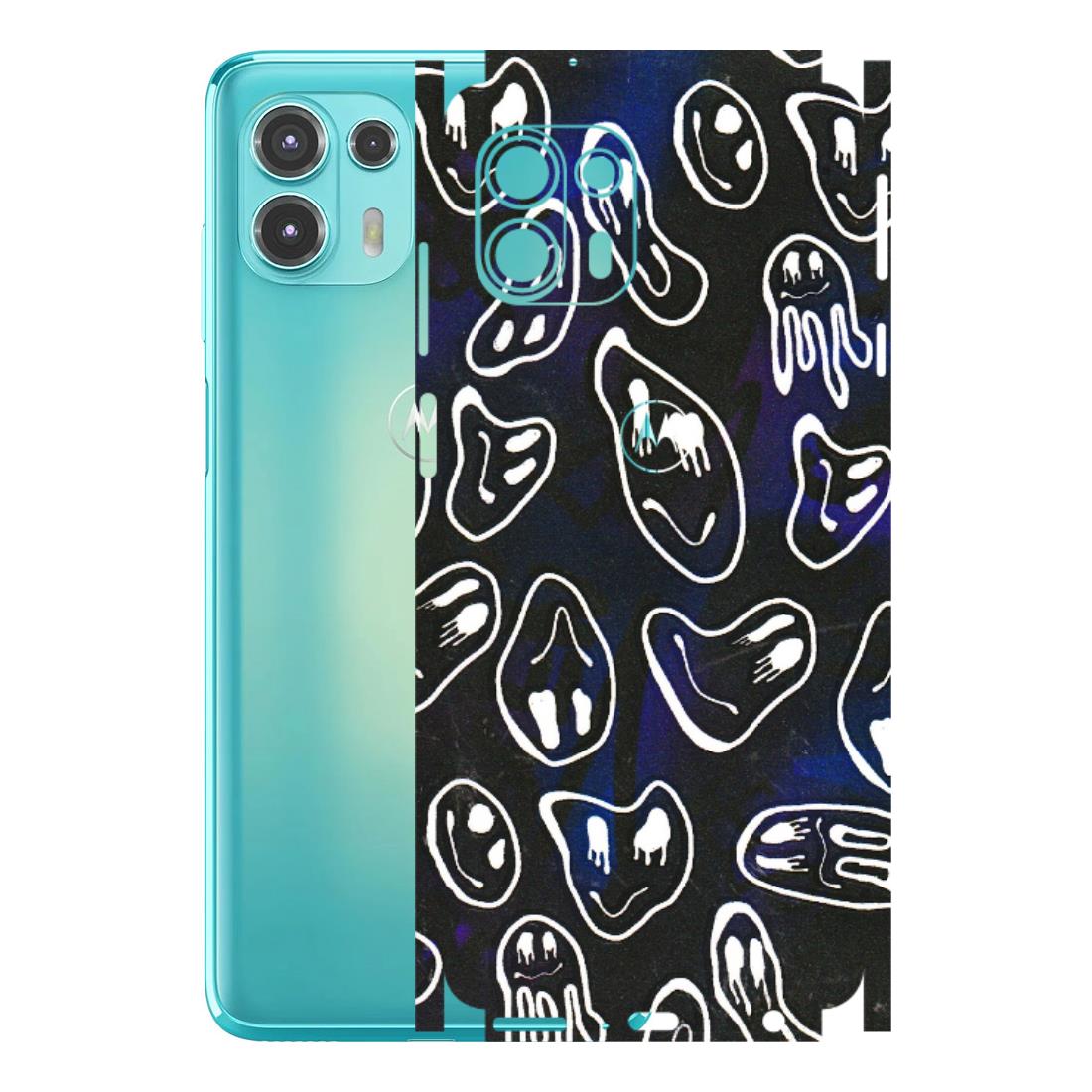 Motorola Phone Skins (All Models) - Distorted Smileys - 3D Embossed Finish (L-92) Motorola Moto Edge 20 Fusion