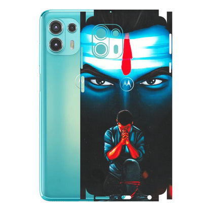 Motorola Phone Skins (All Models) - Mahakal Bhakt - Matte Finish (M-112) Motorola Moto Edge 20 Fusion