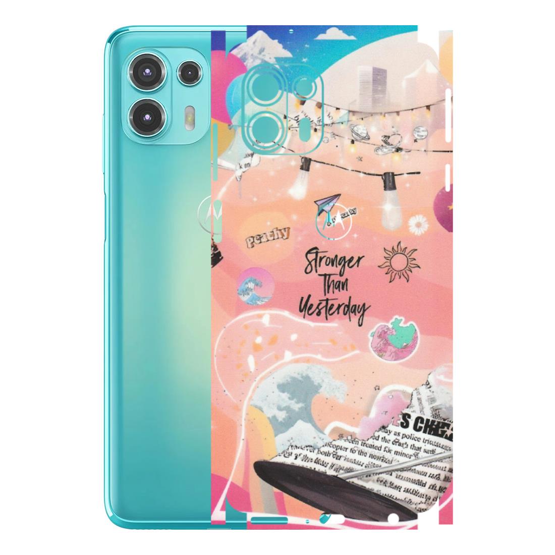 Motorola Phone Skins (All Models) - Stronger Then Yesterday - Matte Finish (M-128) Motorola Moto Edge 20 Fusion
