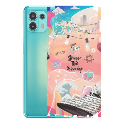Motorola Phone Skins (All Models) - Stronger Then Yesterday - Matte Finish (M-128) Motorola Moto Edge 20 Fusion