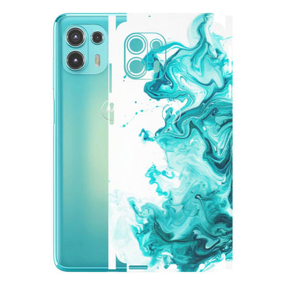 Motorola Phone Skins (All Models) - Sky Blue Abstract Colour - Matte Finish (M-146) Motorola Moto Edge 20 Fusion