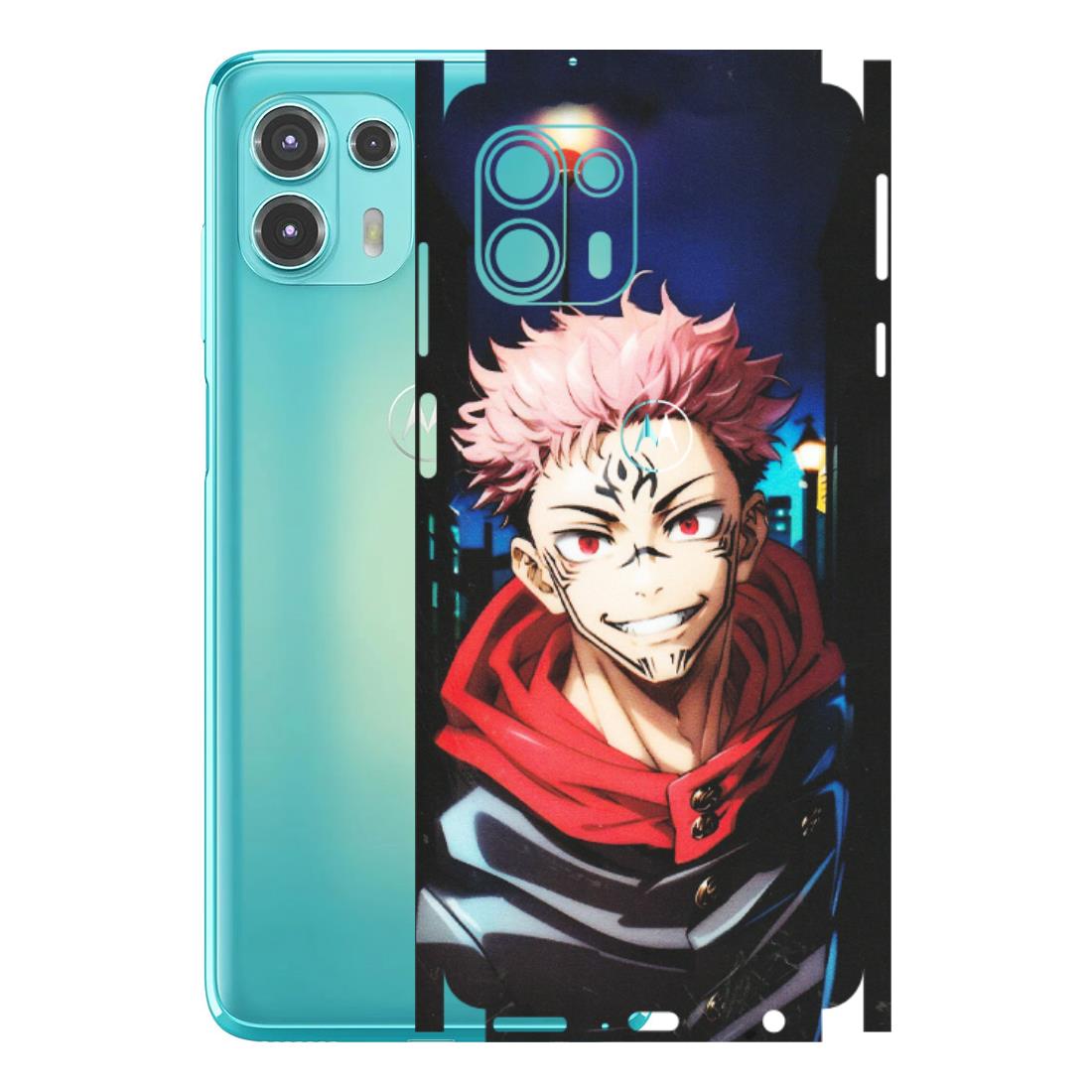 Motorola Phone Skins (All Models) - Yuji Itadori Funny Face Anime - Matte Finish (M-152) Motorola Moto Edge 20 Fusion