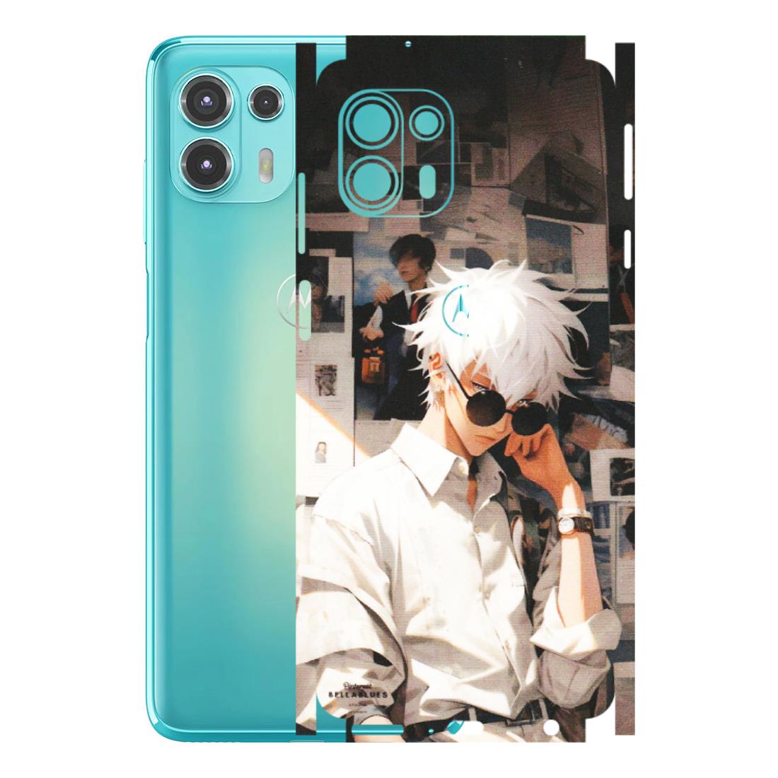 Motorola Phone Skins (All Models) - Gojo Satoru Jujustu Kaisen Anime - Matte Finish (M-156) Motorola Moto Edge 20 Fusion