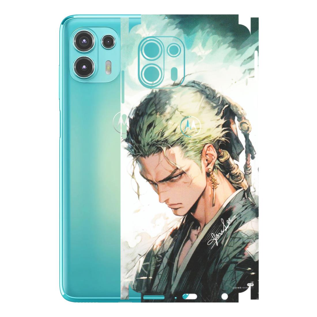 Motorola Phone Skins (All Models) - Pirate Hunter One Piece Anime - Matte Finish (M-157) Motorola Moto Edge 20 Fusion