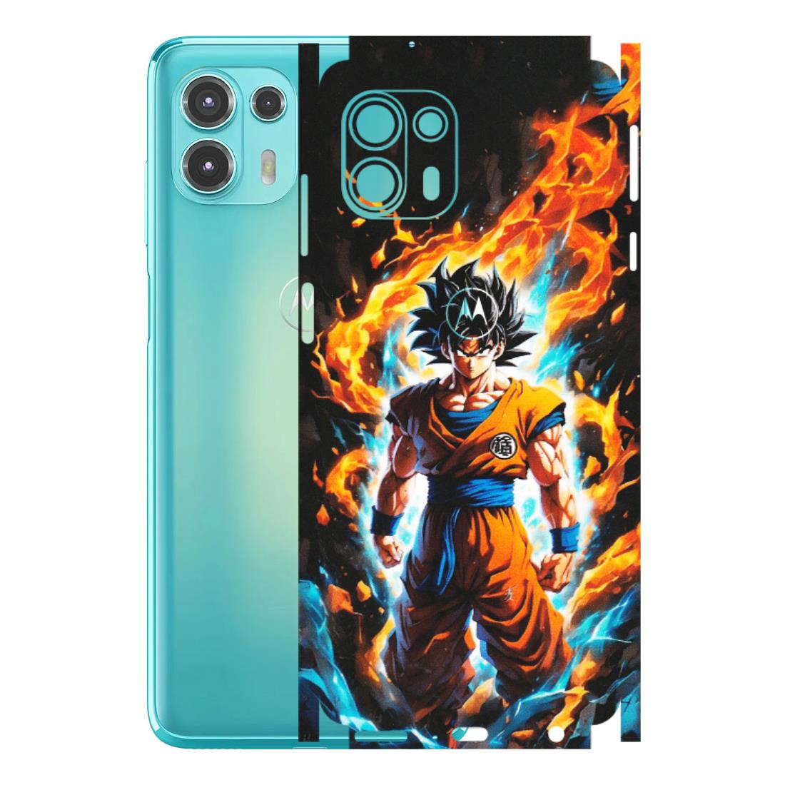 Motorola Phone Skins (All Models) - Goku Transformation Anime - Matte Finish (M-159) Motorola Moto Edge 20 Fusion