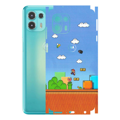 Motorola Phone Skins (All Models) - Mario Game Scene - Matte Finish (M-24) Motorola Moto Edge 20 Fusion