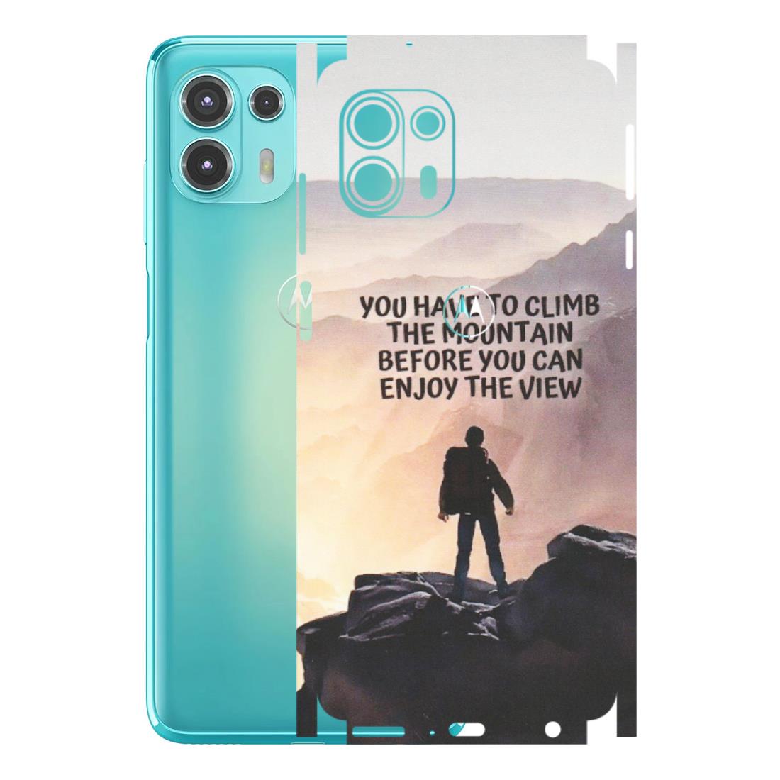 Motorola Phone Skins (All Models) - Motivational Hiking Mountain - Matte Finish (M-28) Motorola Moto Edge 20 Fusion