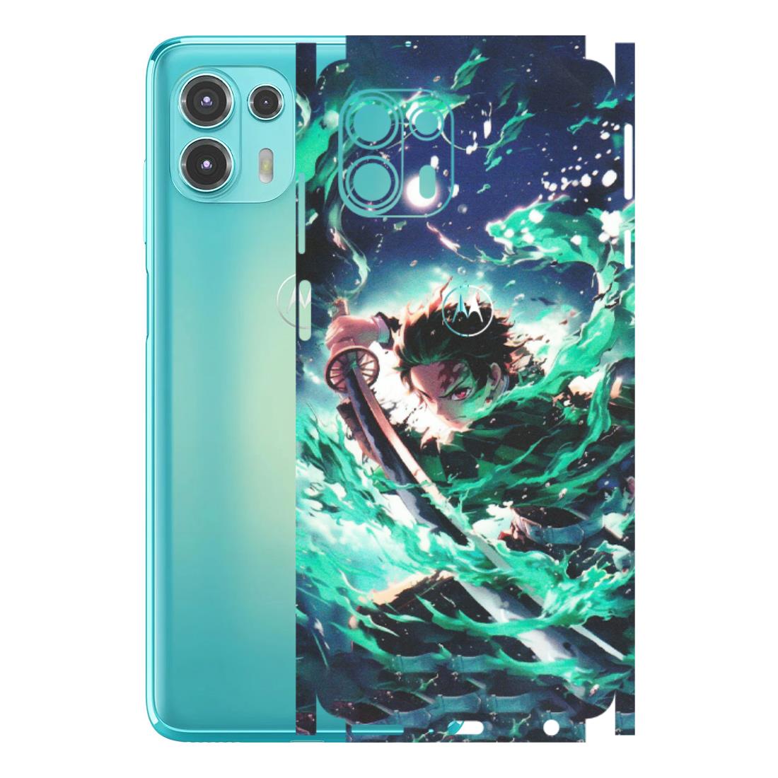 Motorola Phone Skins (All Models) - Sword Fighter Anime - Matte Finish (M-29) Motorola Moto Edge 20 Fusion