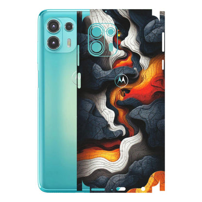 Motorola Phone Skins (All Models) - Abstract Volcanic Layers - Matte Finish (M-52) Motorola Moto Edge 20 Fusion