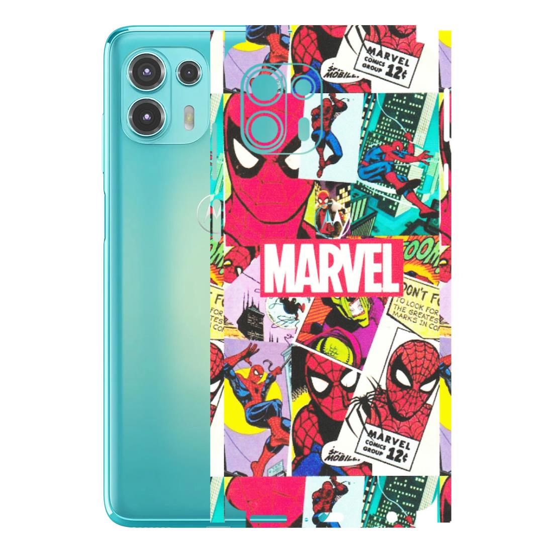 Motorola Phone Skins (All Models) - Marvel Comic Spiderman Grafitti - Matte Finish (M-72) Motorola Moto Edge 20 Fusion