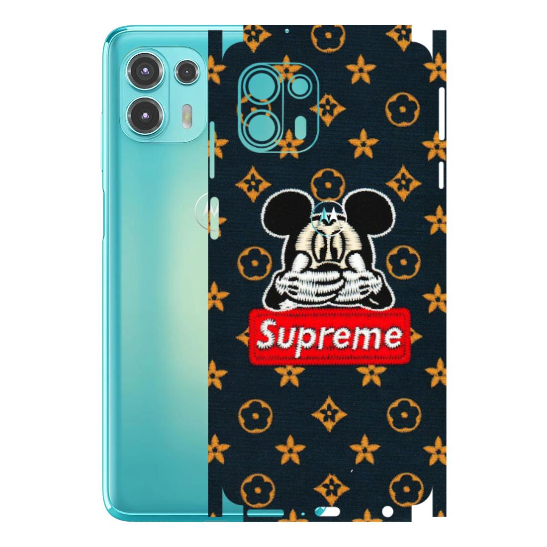 Motorola Phone Skins (All Models) - Mickey Supreme - Matte Finish (M-83) Motorola Moto Edge 20 Fusion