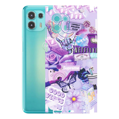 Motorola Phone Skins (All Models) - Supreme Purple Magic - Matte Finish (M-88) Motorola Moto Edge 20 Fusion
