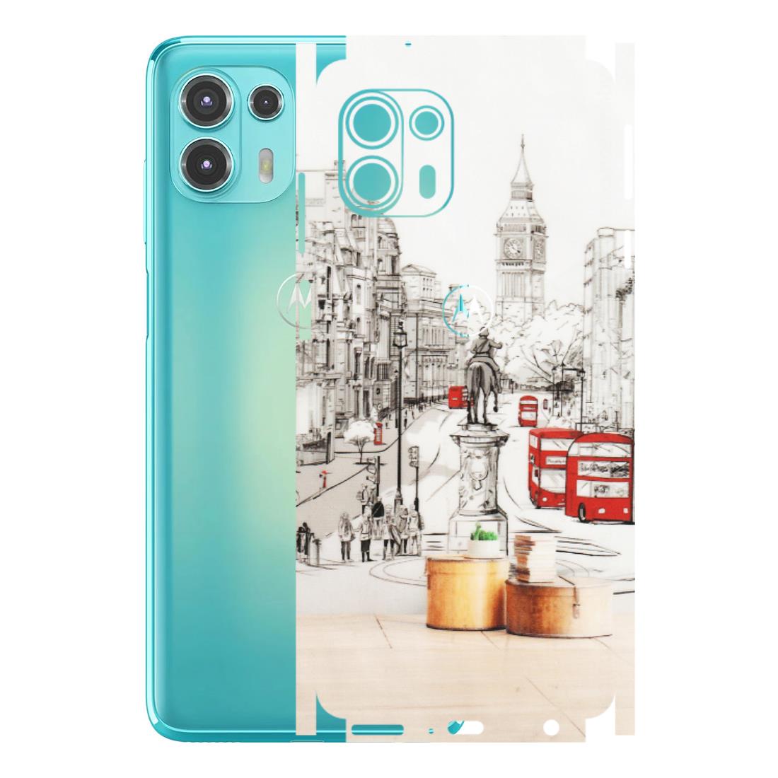 Motorola Phone Skins (All Models) - London Street - Transparent Finish (T-02) Motorola Moto Edge 20 Fusion