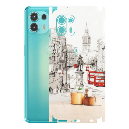 Motorola Phone Skins (All Models) - London Street - Transparent Finish (T-02) Motorola Moto Edge 20 Fusion