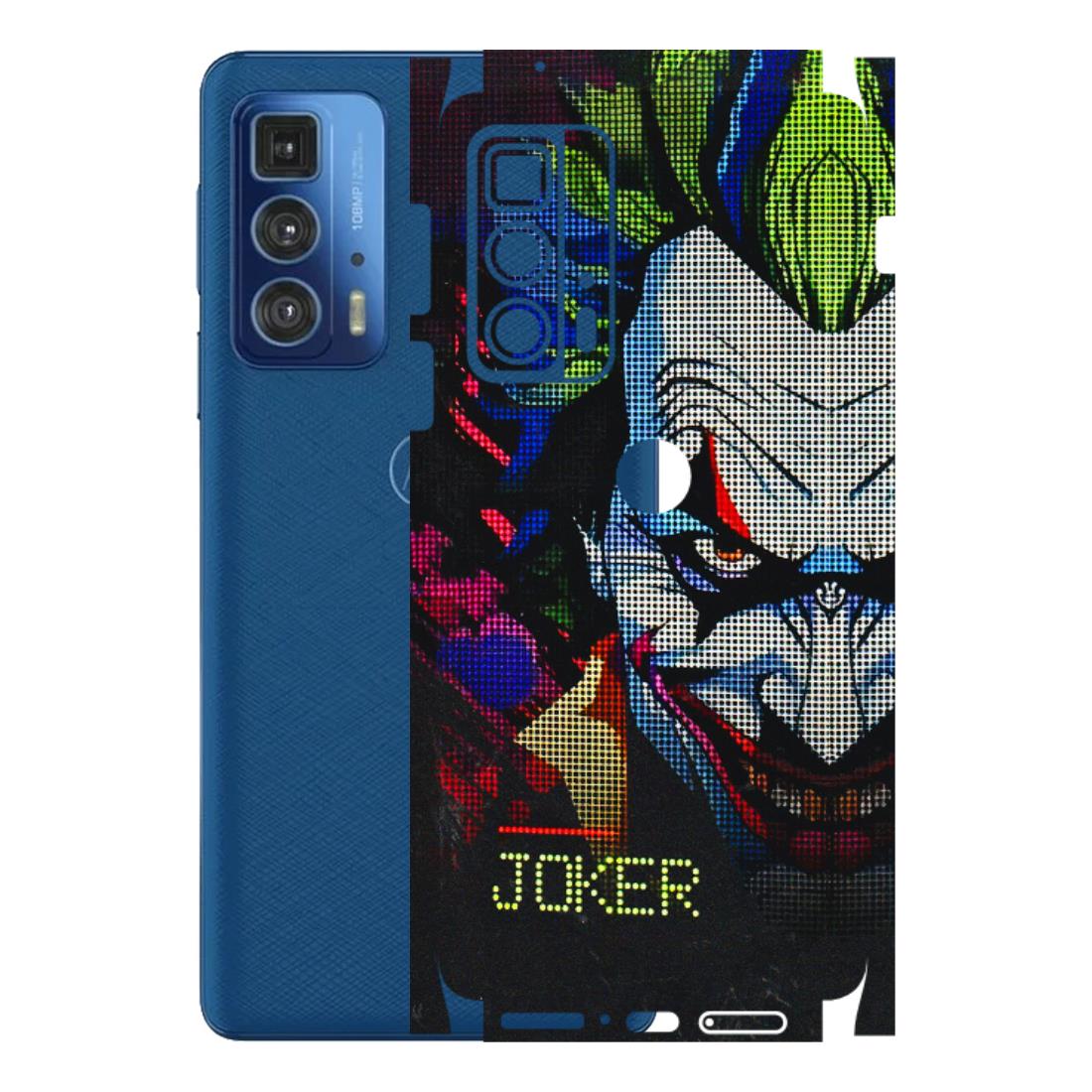 Motorola Phone Skins (All Models) - Joker Dot Matrix - 3D Embossed Finish (L-08) Motorola Moto Edge 20 Pro