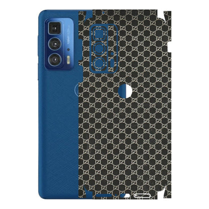 Motorola Phone Skins (All Models) - Black G Print - 3D Embossed Finish (L-109) Motorola Moto Edge 20 Pro