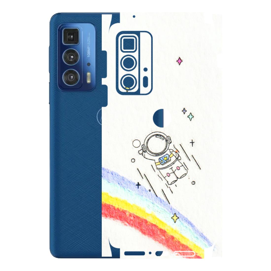 Motorola Phone Skins (All Models) - Milkyway Astronaut - 3D Embossed Finish (L-110) Motorola Moto Edge 20 Pro