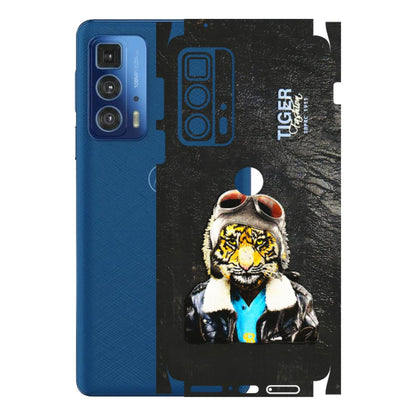 Motorola Phone Skins (All Models) - Rider Tiger - 3D Embossed Finish (L-113) Motorola Moto Edge 20 Pro