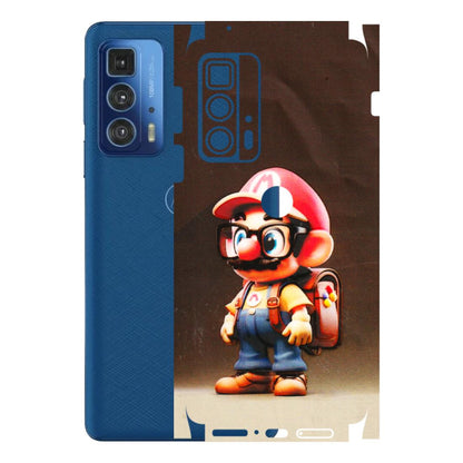 Motorola Phone Skins (All Models) - Little Mario - 3D Embossed Finish (L-119) Motorola Moto Edge 20 Pro