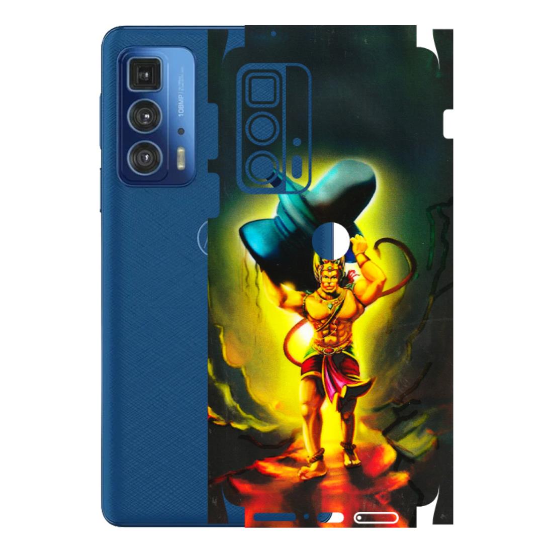 Motorola Phone Skins (All Models) - Hanuman Ji - 3D Embossed Finish (L-128) Motorola Moto Edge 20 Pro
