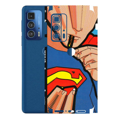 Motorola Phone Skins (All Models) - Superman Sutta - 3D Embossed Finish (L-130) Motorola Moto Edge 20 Pro