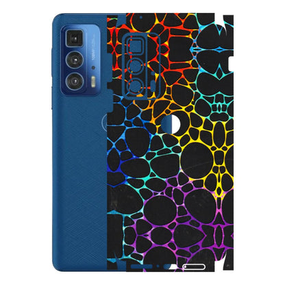 Motorola Phone Skins (All Models) - Abstract Art MultiColour - 3D Embossed Finish (L-133) Motorola Moto Edge 20 Pro