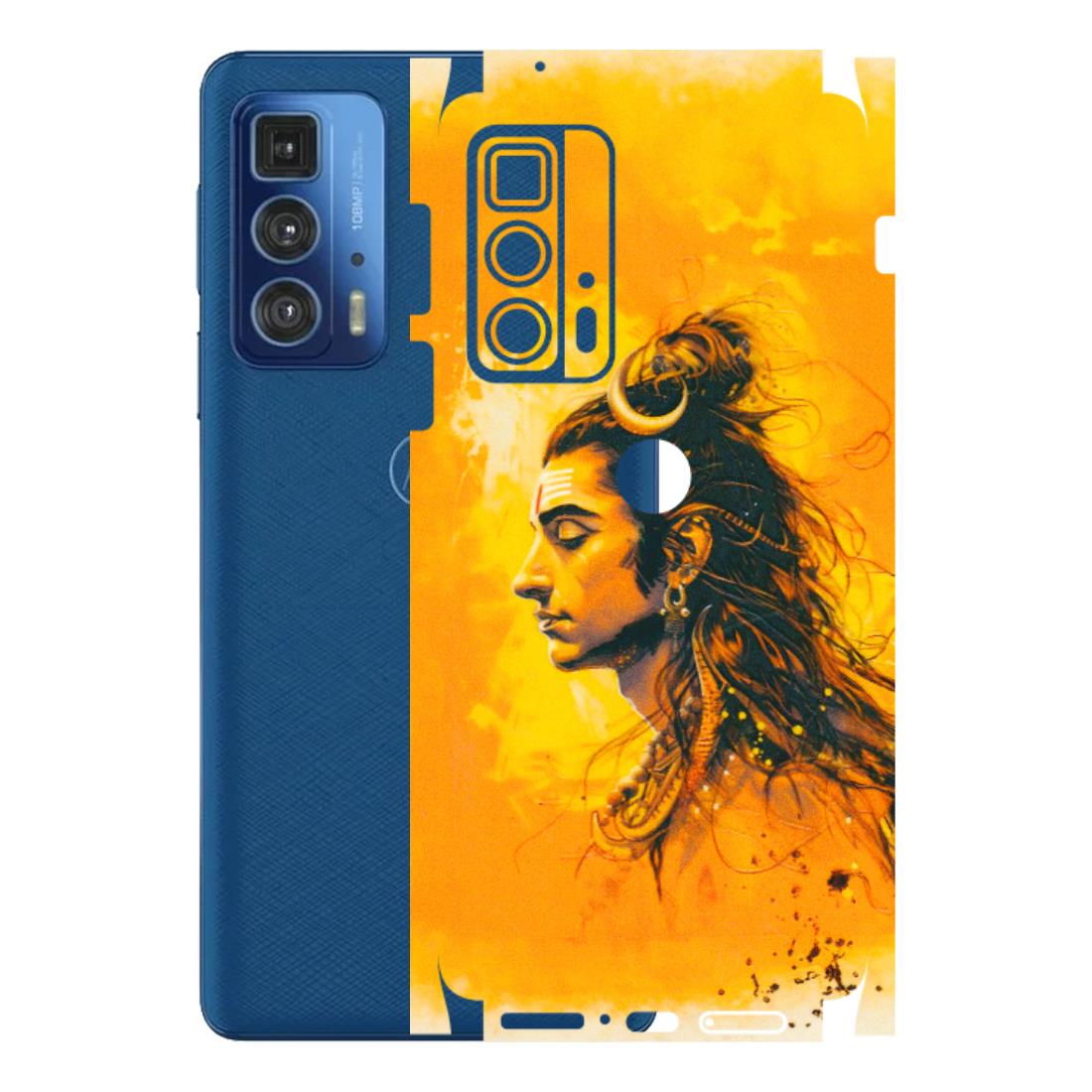 Motorola Phone Skins (All Models) - Shiv Shakti - 3D Embossed Finish (L-14) Motorola Moto Edge 20 Pro