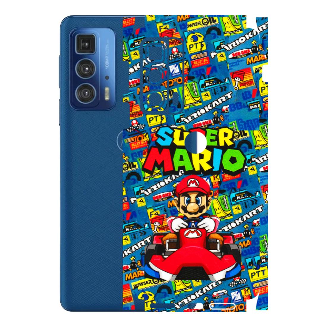 Motorola Phone Skins (All Models) - Super Mario Kart - 3D Embossed Finish (L-140) Motorola Moto Edge 20 Pro