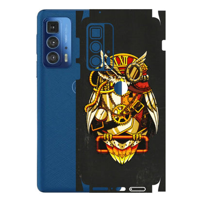 Motorola Phone Skins (All Models) - Classy Smart Owl - 3D Embossed Finish (L-144) Motorola Moto Edge 20 Pro