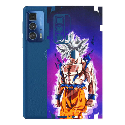 Motorola Phone Skins (All Models) - Goku Purple Anime - 3D Embossed Finish (L-147) Motorola Moto Edge 20 Pro
