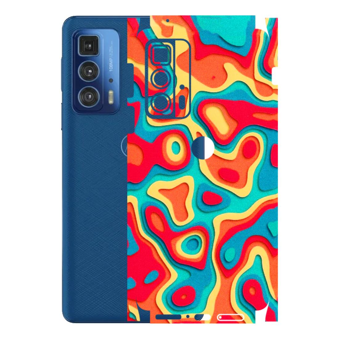 Motorola Phone Skins (All Models) - Abstract Swirl - 3D Embossed Finish (L-150) Motorola Moto Edge 20 Pro