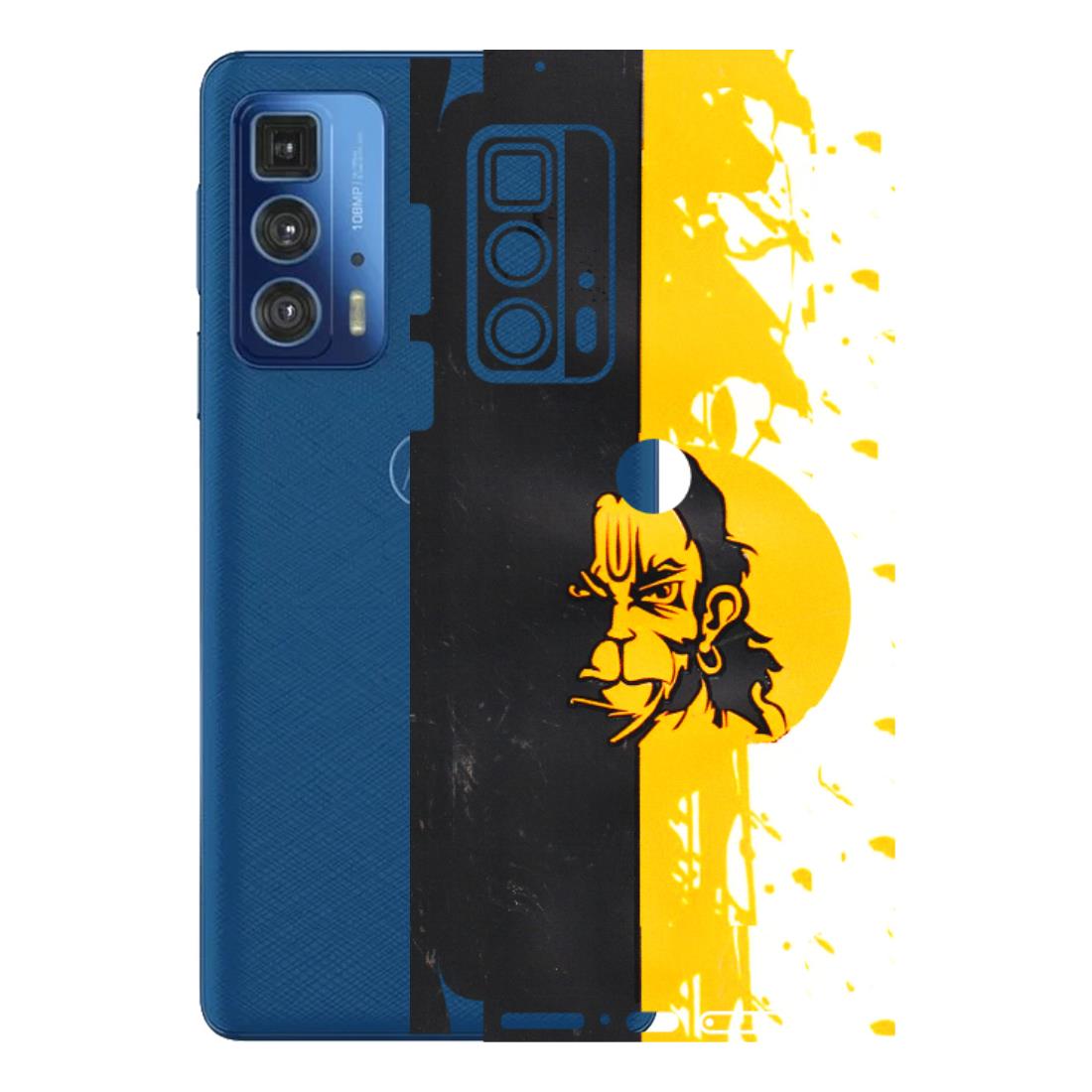 Motorola Phone Skins (All Models) - Bajrangbali - 3D Embossed Finish (L-151) Motorola Moto Edge 20 Pro