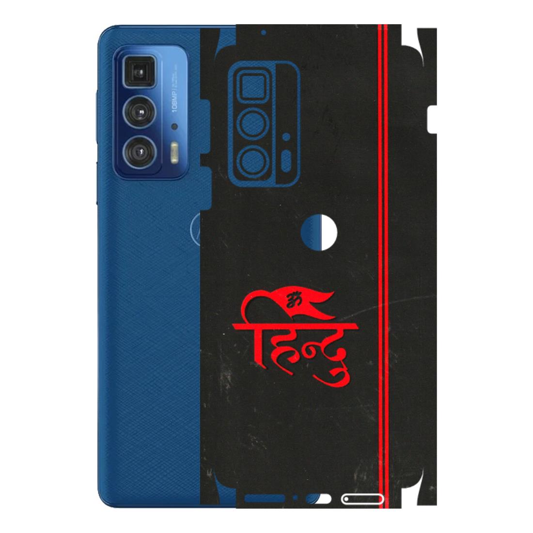 Motorola Phone Skins (All Models) - Hindu Black - 3D Embossed Finish (L-153) Motorola Moto Edge 20 Pro