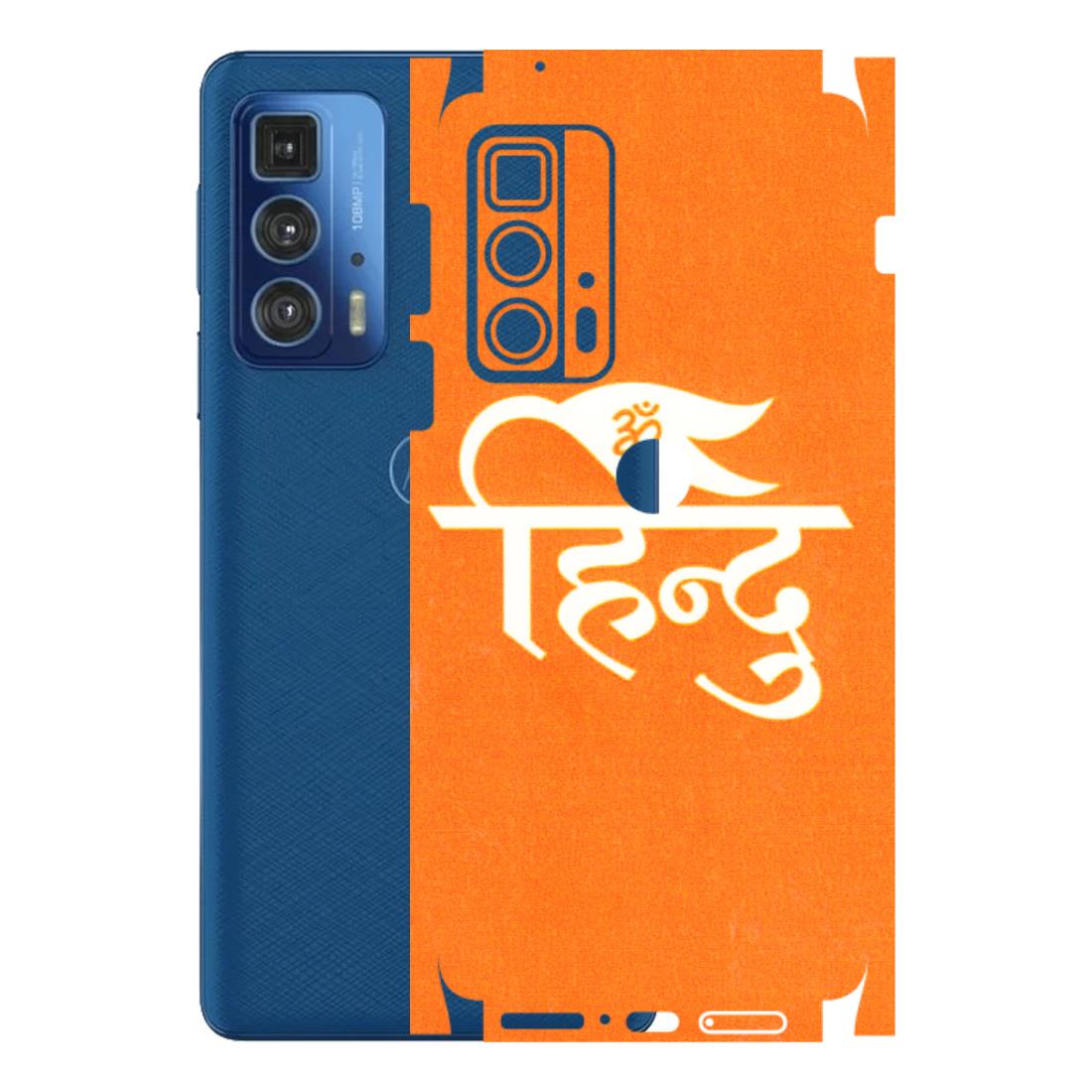 Motorola Phone Skins (All Models) - Hindu Kesari - 3D Embossed Finish (L-154) Motorola Moto Edge 20 Pro