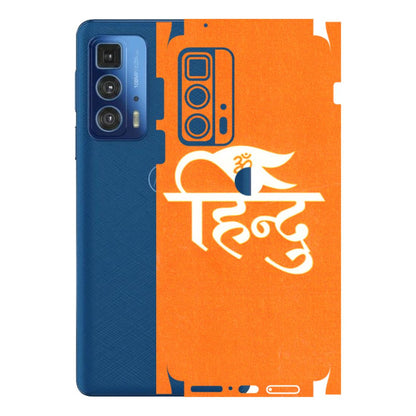 Motorola Phone Skins (All Models) - Hindu Kesari - 3D Embossed Finish (L-154) Motorola Moto Edge 20 Pro