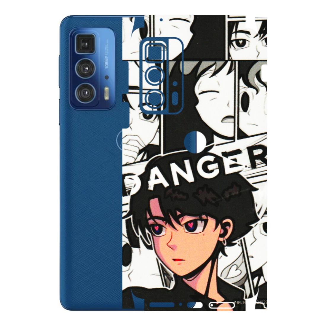 Motorola Phone Skins (All Models) - Danger Anime - 3D Embossed Finish (L-155) Motorola Moto Edge 20 Pro