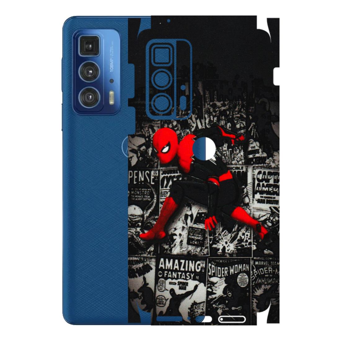 Motorola Phone Skins (All Models) - SpiderMan New - 3D Embossed Finish (L-162) Motorola Moto Edge 20 Pro
