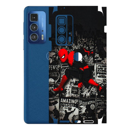Motorola Phone Skins (All Models) - SpiderMan New - 3D Embossed Finish (L-162) Motorola Moto Edge 20 Pro