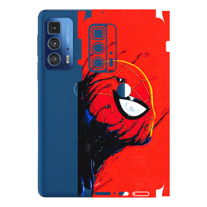 Motorola Phone Skins (All Models) - Spiderman Face Venom - 3D Embossed Finish (L-165) Motorola Moto Edge 20 Pro