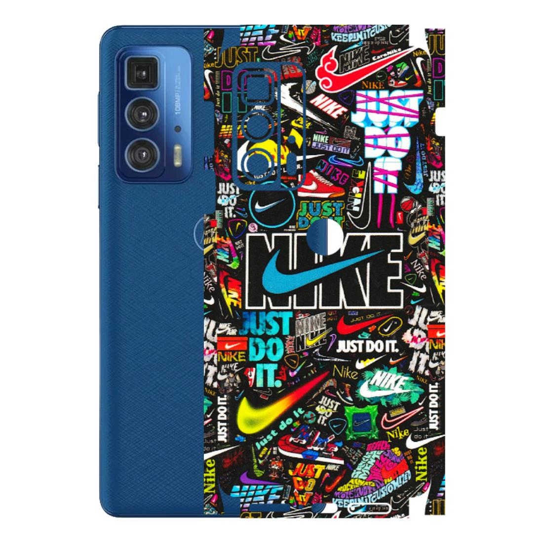 Motorola Phone Skins (All Models) - Just Do It Doodles - 3D Embossed Finish (L-166) Motorola Moto Edge 20 Pro