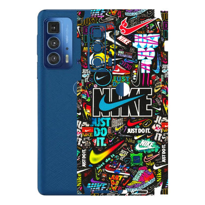 Motorola Phone Skins (All Models) - Just Do It Doodles - 3D Embossed Finish (L-166) Motorola Moto Edge 20 Pro