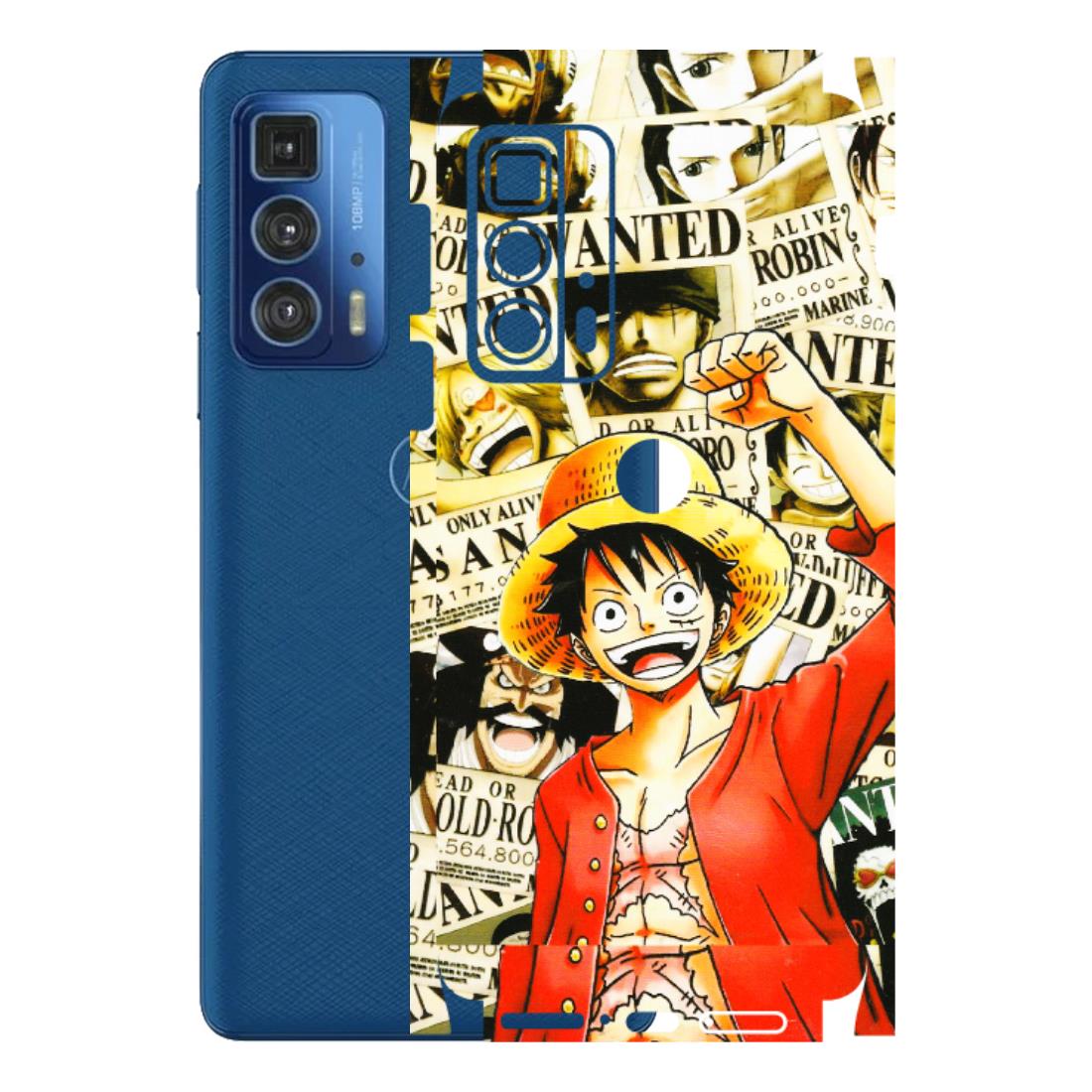 Motorola Phone Skins (All Models) - Luffy Anime - 3D Embossed Finish (L-177) Motorola Moto Edge 20 Pro