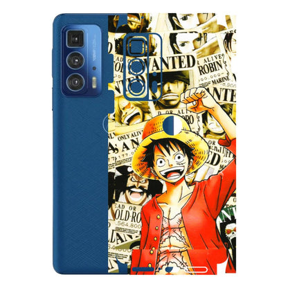 Motorola Phone Skins (All Models) - Luffy Anime - 3D Embossed Finish (L-177) Motorola Moto Edge 20 Pro