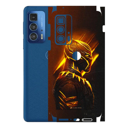 Motorola Phone Skins (All Models) - Gold Black Panther - 3D Embossed Finish (L-181) Motorola Moto Edge 20 Pro