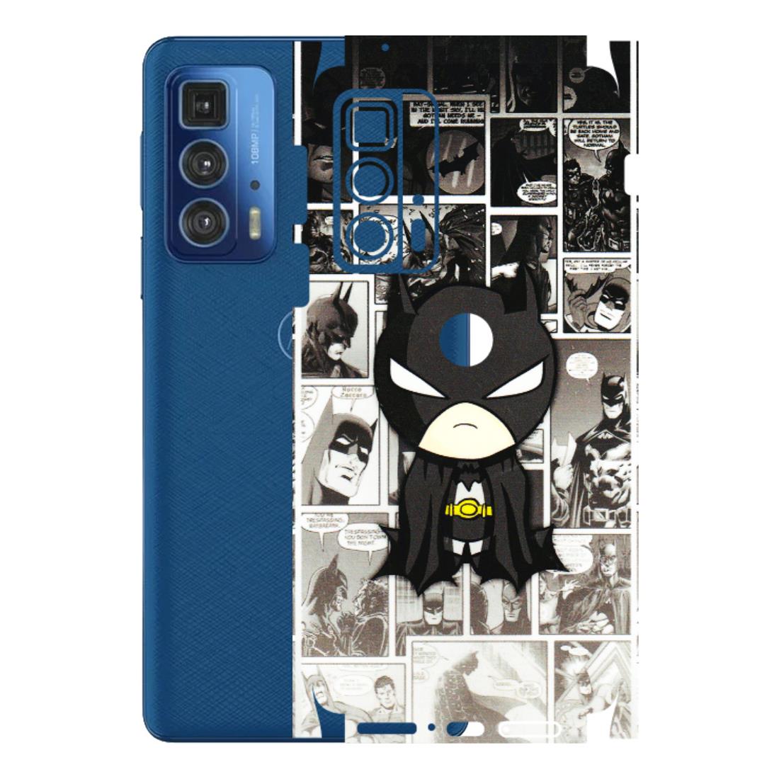 Motorola Phone Skins (All Models) - Toon Batman - 3D Embossed Finish (L-182) Motorola Moto Edge 20 Pro