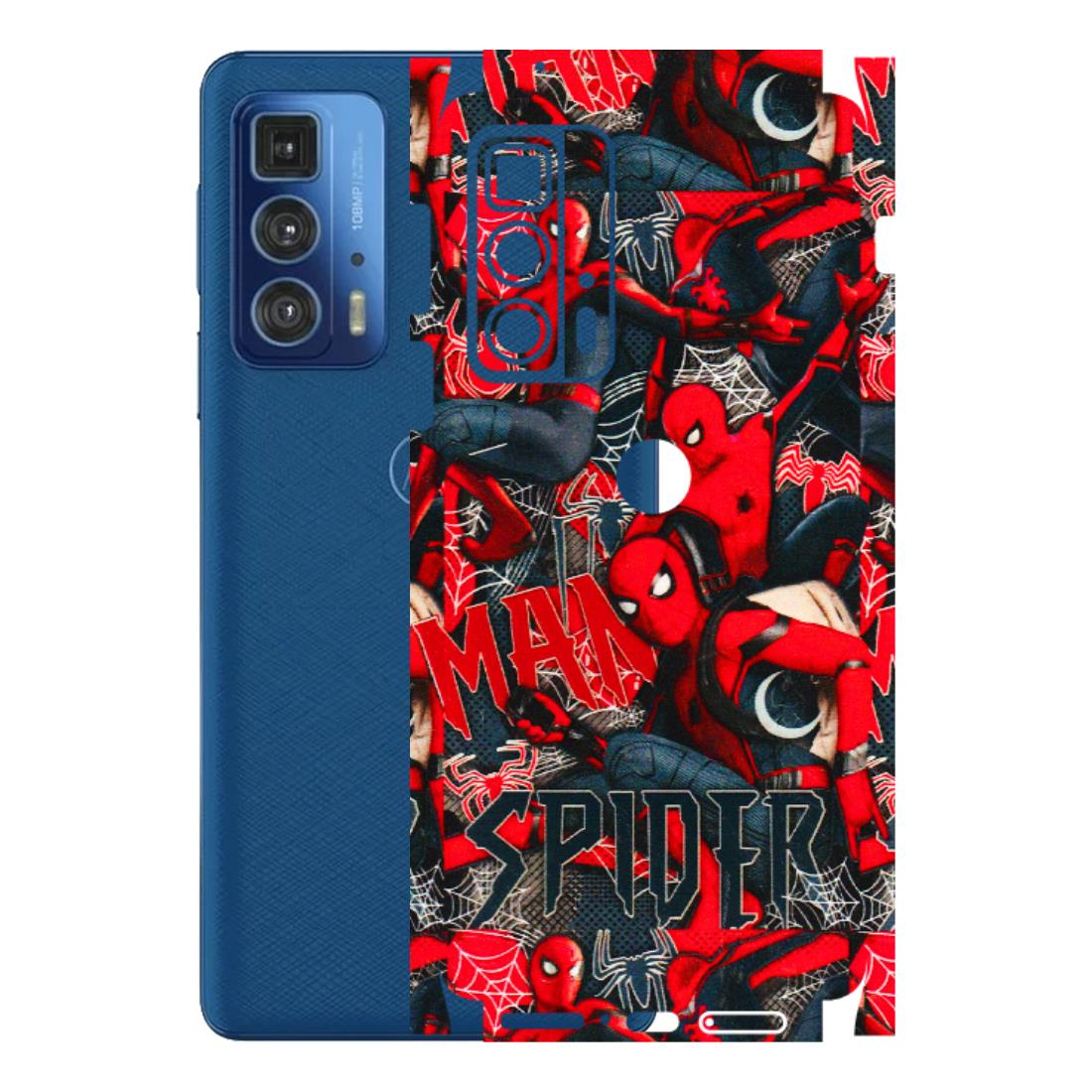 Motorola Phone Skins (All Models) - SpiderMan Cool - 3D Embossed Finish (L-188) Motorola Moto Edge 20 Pro