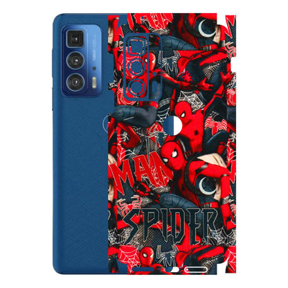 Motorola Phone Skins (All Models) - SpiderMan Cool - 3D Embossed Finish (L-188) Motorola Moto Edge 20 Pro