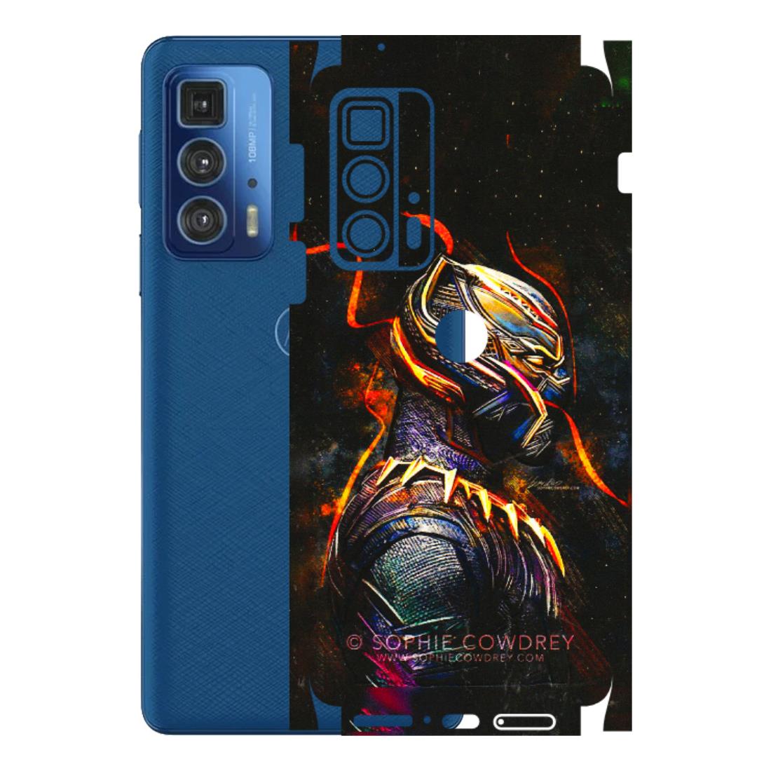 Motorola Phone Skins (All Models) - Black Panther - 3D Embossed Finish (L-190) Motorola Moto Edge 20 Pro